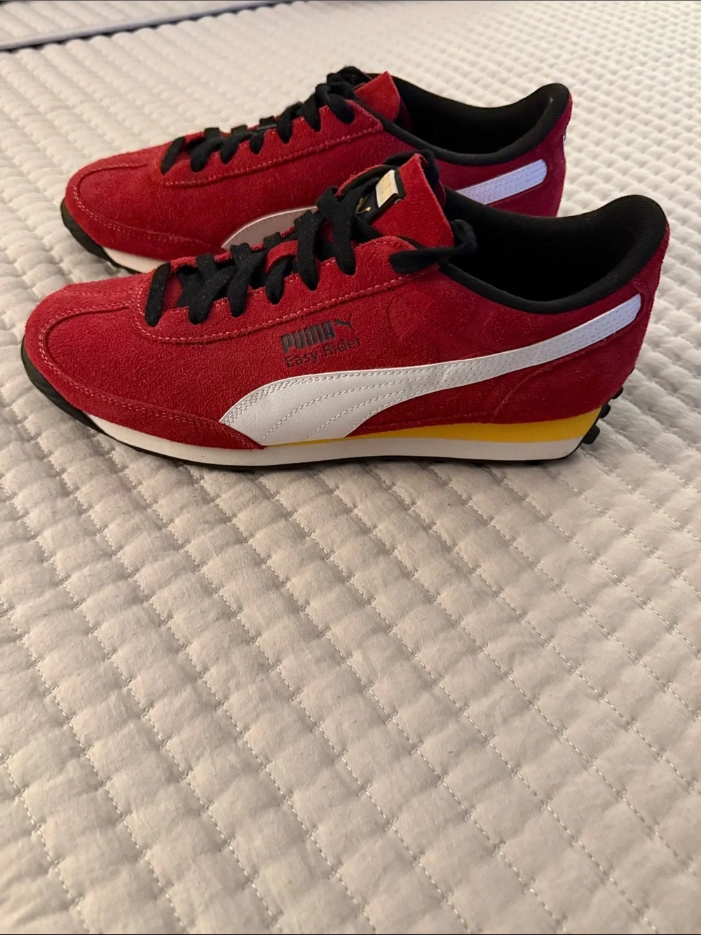Puma Easy Riders red suede sneakers